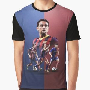 Camiseta con Estampa de Xavi Hernández – ¡Estilo y Pasión de Campeón!